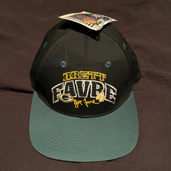 Vintage Brett Favre 4 Snapback Hat 